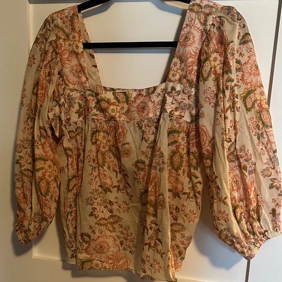 Loeffler Randall Floral Peasant Top - Picture 1 of 2